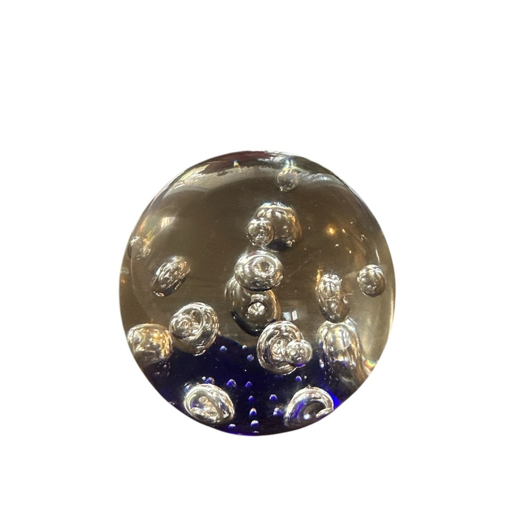 Dynasty Gallery Blue Bubble Paperweight~